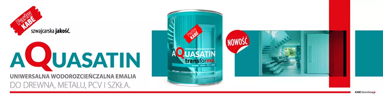 AQUASATIN – emalia akrylowo-poliuretanowa do drewna, metalu i PCV