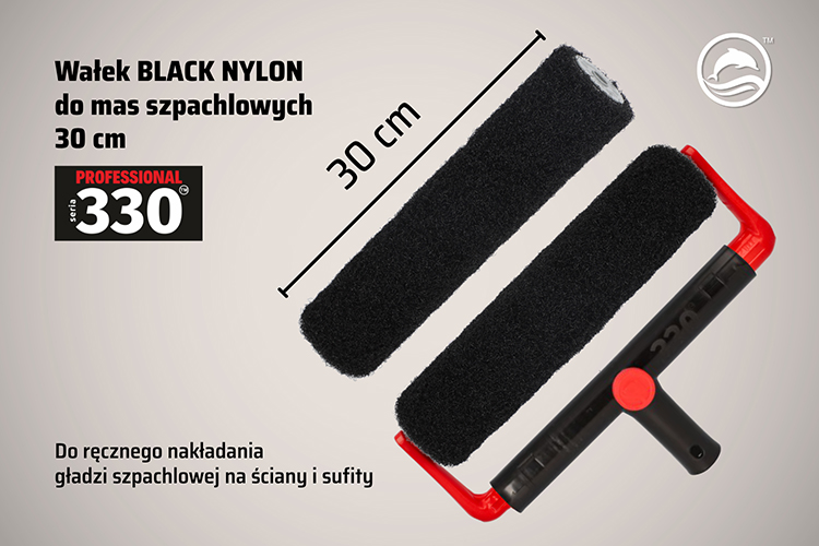BLACK NYLON 30 cm