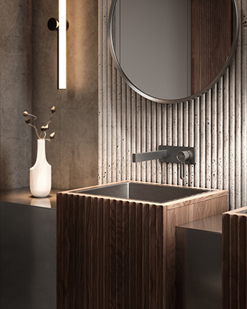 Gun metal – nowy odcieńw łazience