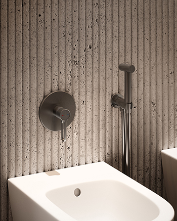Gun metal – nowy odcieńw łazience