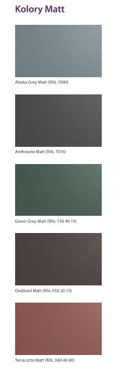 Nowe kolory blachówek Colorcoat HPS200