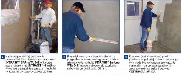 Uszczelnianie i renowacja zawilgoconych ścian piwnicy według Visbud-Projekt
