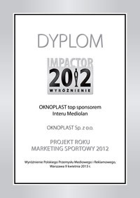 Wyróżnienie IMPACTOR 2012 dla OKNOPLAST