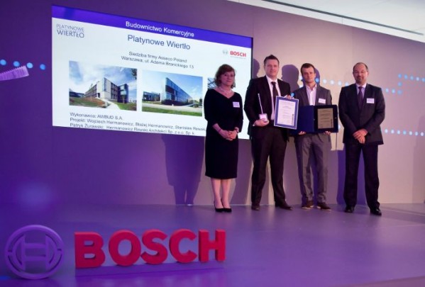 Firma AWBUD S.A., laureaci „Platynowego Wiertła” w kategorii „Budownictwo Przemysłowe”. Fot. Bosch