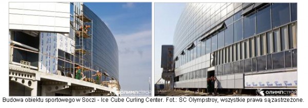 Membrana budowlana DuPont™ Tyvek® wykorzystana w Soczi na obiekcie sportowym Ice Cube Curling Center