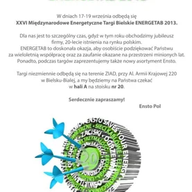 XXVI Międzynarodowe Energetyczne Targi Bielskie ENERGETAB 2013