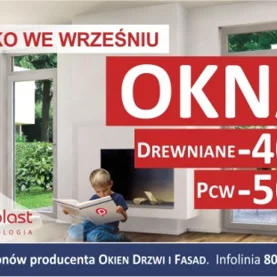 Promocja na okna PCW firmy PAMO-plast