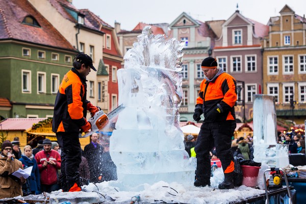  Zwycięska rzeźba w konkursie STIHL POZnan Ice Festival 2014. Autorzy: Antonio i Ross Baisas, Fot. Stihl