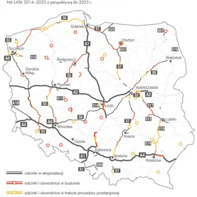 Obwodnice i nowe drogi w Polsce na rok 2016