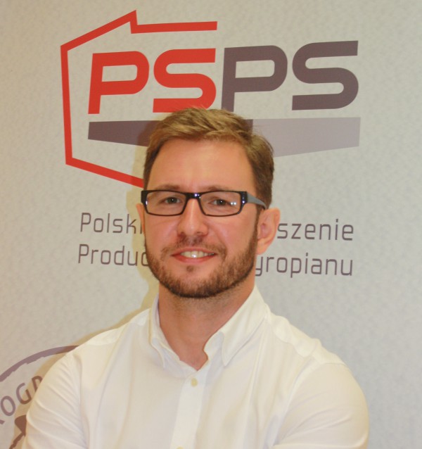 Kamil Kiejna, prezes zarządu Polskiego Stowarzyszenia Producentów Styropianu, fot. PSPS