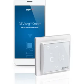 Termostat DEVIreg™ Smart do sterowania ogrzewaniem podłogowym przez smartfon