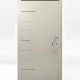 Drzwi  wejściowe ddrewniano-aluminiowe