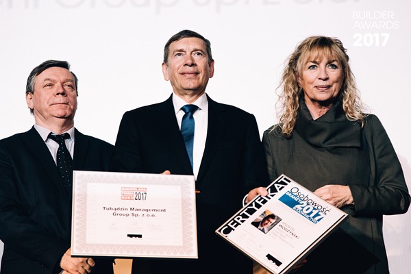 Właściciel Andrzej Wodzyński Nagrody Builder Awards 2017.Fot. Grupa Tubądzin