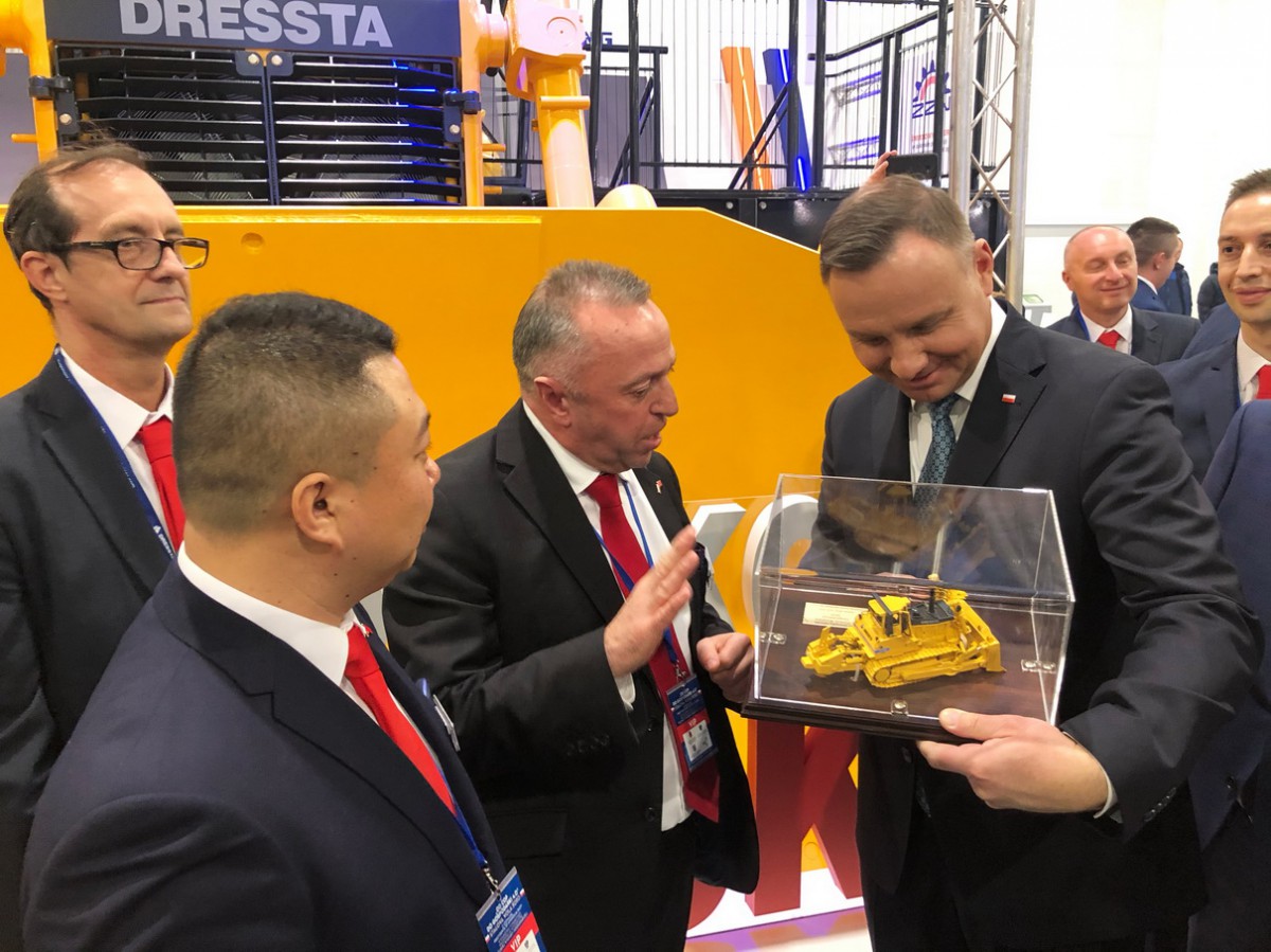 Na zdjęciu Andrzej Duda, Prezydent RP.. Fot. Polski Związek Pracodawców Budownictwa (PZPB), LiuGong Machinery Corporation