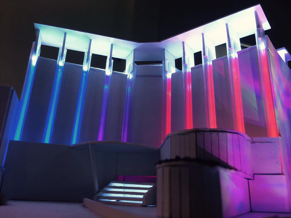 Makieta 3D projektu oświetlenia Grand Casino Admiral, Zagrzeb, Chorwacja. Fot. ES-SYSTEM