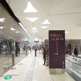 Hunter Douglas Architectural tworzy „kwiatowy sufit” dla katarskiego metra