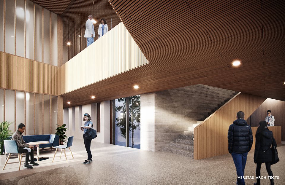 Drewno będzie stosowane w całej strukturze wewnętrznej i zewnętrznej. Zdjęcie: <sup>©</sup> Verstas Architects