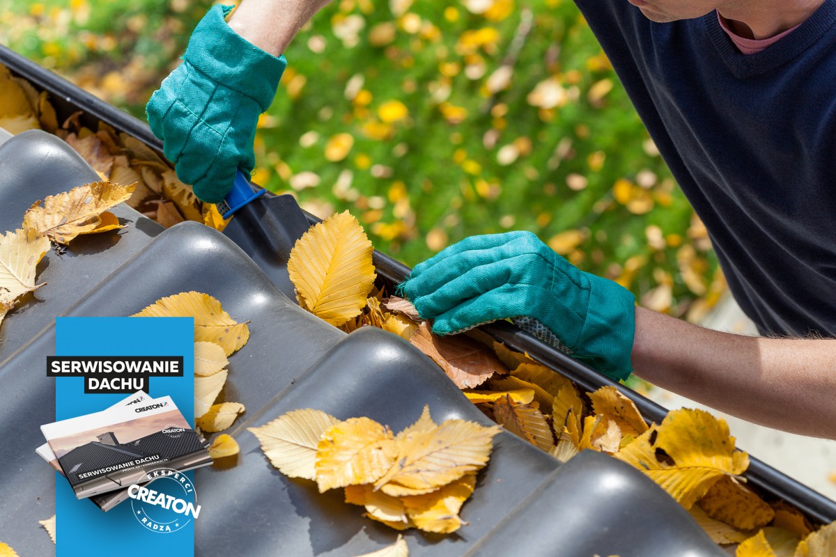 Najlepszy termin na kontrolę dachu przypada późną jesienią, kiedy można wykonać prace związane z czyszczeniem pokrycia. Fot. Creaton