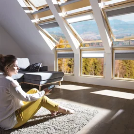 Ciepły dom z energooszczędnymi oknami dachowymi