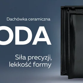 Dachówka ceramiczna KODA w nowym kolorze – FINESSE czarny glazurowany 
