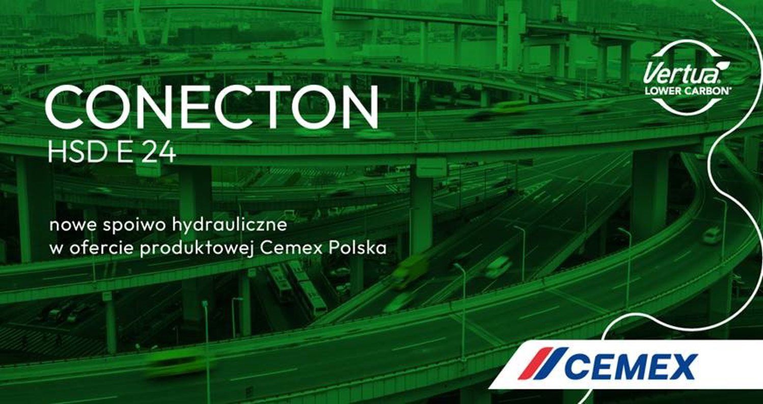 Niskoemisyjne spoiwo drogowe CONECTON HSD E 24 w ofercie produktowej Cemex Polska