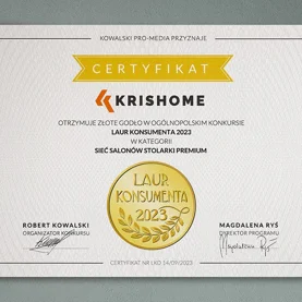 Nagrodzona złotym Laurem Klienta 2023 Sieć Salonów KRISHOME otwiera największy w Polsce salon oferujący stolarkę marki KRISPOL