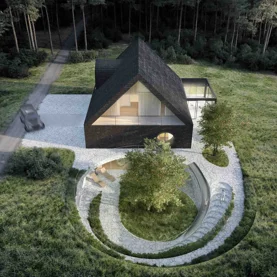 Dom ze Schronem i Ogrodem Scorpio House®