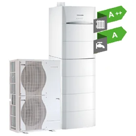 Hybrydowy system grzewczy HPI G HYBRID od De Dietrich w nowoczesnym domu jednorodzinnym