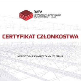 Zaufaj jakości!  Postaw na firmy z certyfikatem DAFA!