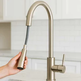 Bateria z wyciąganą wylewką – mały detal, który zmienia całą kuchnię