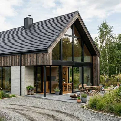 Geometria, która zachwyca: Za co nowoczesna architektura pokochała dachówkę płaską KAPSTADT?