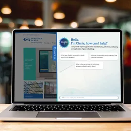 Guardian Glass wprowadza CLARIA™: asystenta opartego na sztucznej inteligencji, który wspiera klientów wiedzą o szkle
