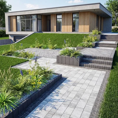 Mała architektura w strefie wejściowej. Co warto uwzględnić w projekcie?