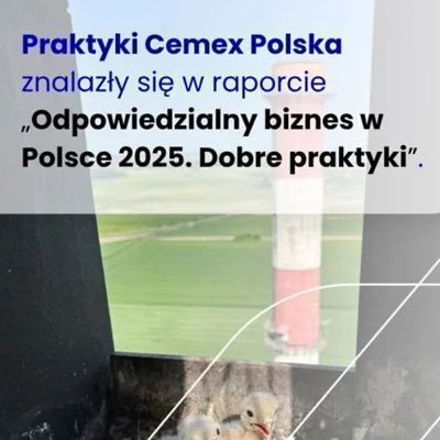 Działania Cemex Polska docenione w raporcie „Odpowiedzialny biznes w Polsce 2025”