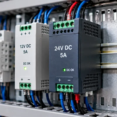  Zasilacz impulsowy na szynę DIN — dobór napięcia i mocy 12V/24V